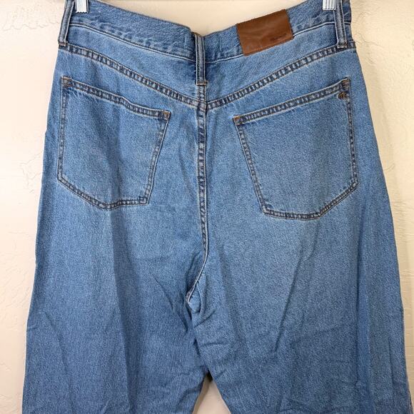 Madewell Jewell Wash Baggy Tapered Relaxed Denim 80's Inspired Jeans Size 28 - Picture 11 of 12
